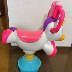 フィッシャープライス ユニコーン 乗り物 おもちゃ はずむ！まわる！の画像