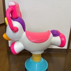 フィッシャープライス ユニコーン 乗り物 おもちゃ はずむ！まわる！の画像