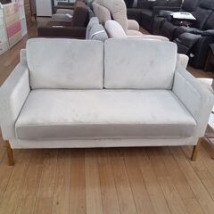 ★リユースのサカイつくば店★TK6260 Francfrac 2人掛けソファ グレー H60×D68×W127 クリーニング済みの画像