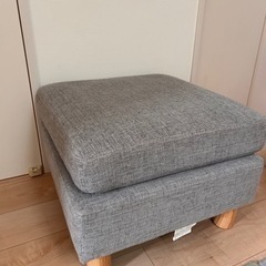 3人がけソファ　オットマン付きの画像