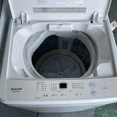 【土日限定】MAXZEN 5kg 洗濯機 2023年製 ※ 内側キズありの画像