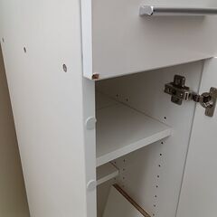 ★リユースのサカイ日立店★HJ7492  隙間収納 ホワイト H180×D40×W24.5 クリーニング済み の画像
