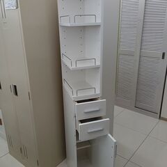 ★リユースのサカイ日立店★HJ7492  隙間収納 ホワイト H180×D40×W24.5 クリーニング済み の画像