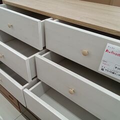 ★リユースのサカイ日立店★HJ7495 NITORI チェスト ホワイト H48×D39×W93 クリーニング済み の画像