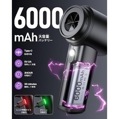 【新品】ハンディクリーナー コードレス 強力吸引力 空気入れ 車用掃除機 ミニ掃除機の画像