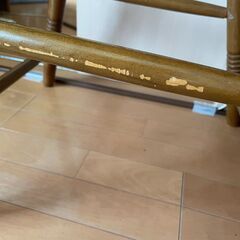子供用　高椅子（木製）の画像