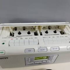 【良品】SONY CFD-W78 CDラジオカセットコーダー/おまけマイクつき！の画像
