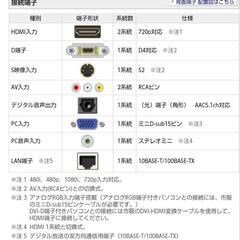 アクオス32型テレビの画像