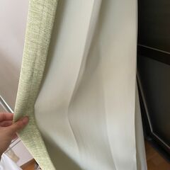 【美品】カーテン 緑 遮光 遮熱の画像