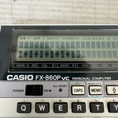 【CASIO】 カシオ FX-860P パーソナルコンピューター 関数電卓 ポケコン ポケットコンピューター パソコン A0230の画像