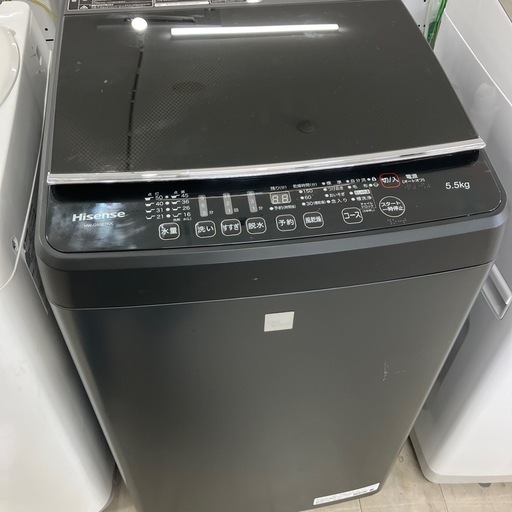 安心の6ヶ月保証付き！Hisense全自動洗濯機2021年製5.5kg【トレファク堺福田店】