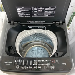 安心の6ヶ月保証付き！Hisense全自動洗濯機2021年製5.5kg【トレファク堺福田店】の画像