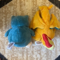 ポケモンフィット　カビゴン&リザードンぬいぐるみ　の画像