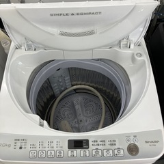 安心の6ヶ月保証付き！SHARP全自動洗濯機2017年製7.0kg【トレファク堺福田店】の画像