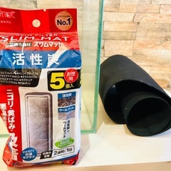 水槽と濾過(GEXSLIMフィルター)ヒーター類　交換用濾過材(¥200)←こちら不要の場合は0円です の画像