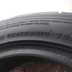中古タイヤ 165 55 14 2本の画像