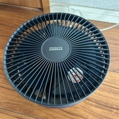 PRISMATE 折りたたみ 充電リビングファン 扇風機 小型 首振り機能付 の画像