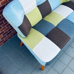2Pソファ スイートデコレーション 2年前購入品 ソファ インテリア カラフルの画像