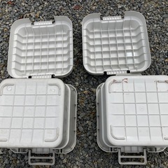 無印良品　屋外使用　再生ポリプロピレン入り　頑丈収納ボックス　コンテナボックス　小の画像