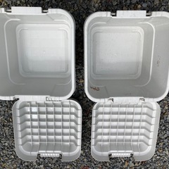 無印良品　屋外使用　再生ポリプロピレン入り　頑丈収納ボックス　コンテナボックス　小の画像