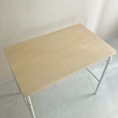 無印良品 スチールパイプテーブル 折りたたみ式の画像