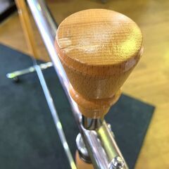 ◆ハンガーラック◆ スチール 木製 高さ変更可 キャスターロック付 ③の画像