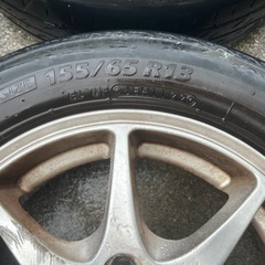 155/65R13 社外ホイール国産タイヤ4本セットの画像