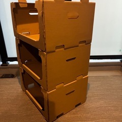 ダンボール 棚 収納ボックス スタッキング 段ボール の画像
