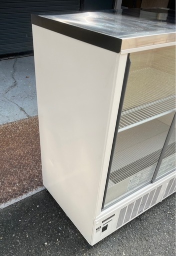 【動確済み】2019年 ホシザキ 業務用冷蔵ショーケース SSB-85CL2 220L 100V 850×550×1080 縦型ショー