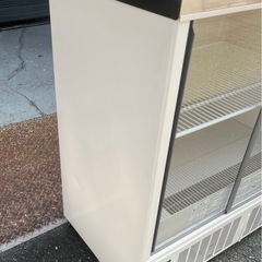 【動確済み】2019年 ホシザキ 業務用冷蔵ショーケース SSB-85CL2 220L 100V 850×550×1080 縦型ショーケース ドリンク冷蔵 瓶ビール 大阪の画像