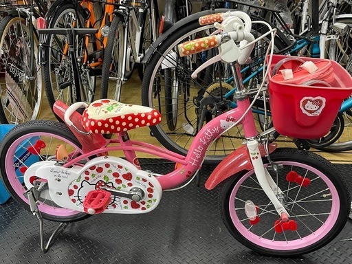リユース品　幼児用自転車　ハローキティ　16インチ