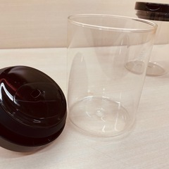 HARIO (ハリオ) 珈琲キャニスターM ブラック MCNR-200-B 2セット　の画像