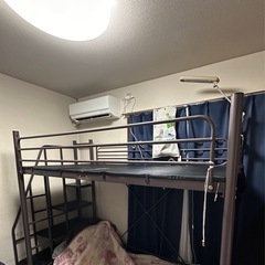 階段付きロフトベッドの画像