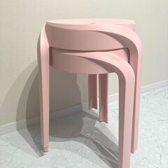 Francfranc スツール2点（ピンク）の画像