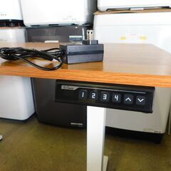【JM712】ErGear 電動 オフィスワークテーブル 昇降式デスク スタンディングデスク 幅120cm 耐荷重80kg 高さメモリー機能 上下自動昇降 静音 収納フック付き 机 作業机 テレワーク【幅120 x 奥行き60 x 高さ72-118cm】の画像