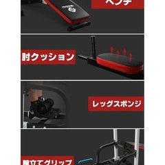 WASAI トレーニングベンチ 懸垂バー付きの画像