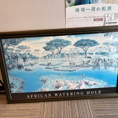 額縁付 絵 110cm×67.5cmの画像