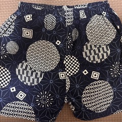 【美品】甚平95㎝ くろわっさんすべべの画像