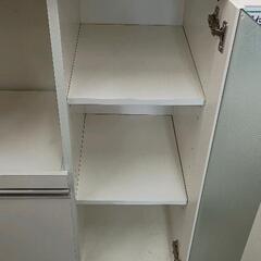 0823-234 食器棚 ホワイト 天板汚れありの画像