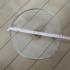 ガラス　鍋ふた　直径約21cmの画像