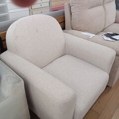 ★リユースのサカイつくば店★TK6266 Francfrac 1人掛けソファ アイボリー H70×D67×W73 クリーニング済みの画像
