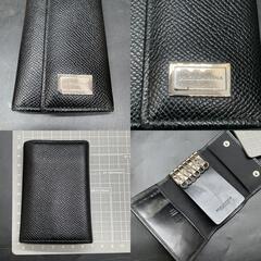 I355　ドルチェ&ガッバーナ DOLCE&GABBANA ドルガバ キーケース メンズ 本革 革 レザー ブラック ドルチェ アンド ガッバーナの画像