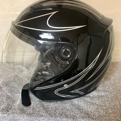 STRAX SL-9 ジェットヘルメット ブラックの画像