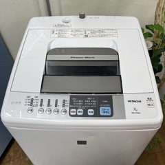 R675 ☀️ HITACHI 洗濯機 白い約束（洗濯7.0㎏) 17年製 NW-Z79E3 ⭐ 動作確認済 ⭐ クリーニング済の画像