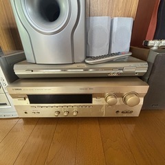オーディオ一式　CD DVDコンポ　スピーカー　サブウーファー　ホームシアターの画像