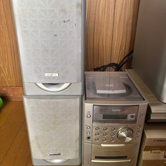 オーディオ一式　CD DVDコンポ　スピーカー　サブウーファー　ホームシアターの画像