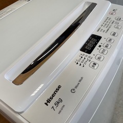 名)ハイセンス　全自動電気洗濯機　HW-G75A
の画像