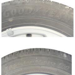 三菱 ekワゴン(LA−H81W)純正13㌅アルミホイールとサマータイヤ(GOODYEAR EfficientGrip ECO )の4本セットの画像