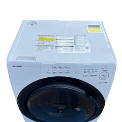 SHARP シャープ ドラム式電気洗濯乾燥機 7.0kg 2023年製 中古 の画像