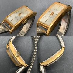 I344不動 Fine Seiko Diashock 手巻き セイコー ファイン　ダイアショック17石　レディースウォッチ　腕時計ゴールドシルバーコンビネーション　ジャンクの画像